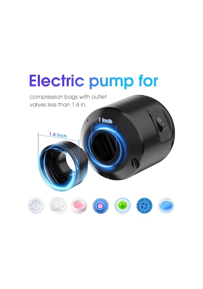Vakum Saklama Torbaları Elektrikli Hava Pompası, Giyim/yorgan/battaniyeler İçin Çeşitli Vakumlu Mühür Torbaları