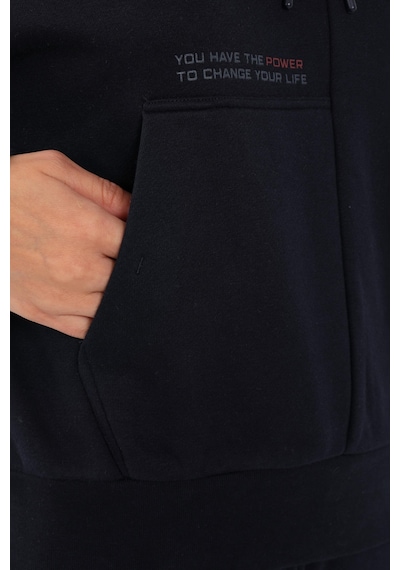 Maraton Sportswear Comfort Kadın Kapşonlu Uzun Kol Basic Lacivert Sweatshirt 21474-lacivert Lacivert
