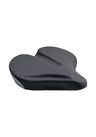 Heugers Jet Roket Black Bat Sele - Bisiklet Oturak Ultra Konfor, Elastomerli, E-bike Uyumlu, 26x26 Siyah