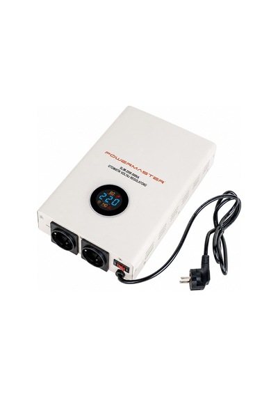 Powermaster Slım-2000 Otomatik 2000 Watt Kombi Voltaj Regülatörü Beyaz