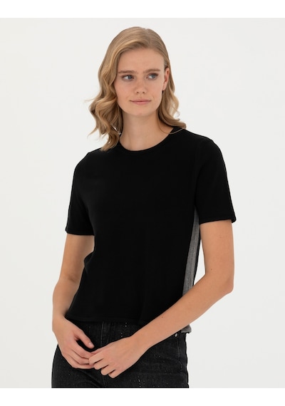 Pierre Cardin Kadın Siyah Triko Kazak 50278909-vr046 Siyah