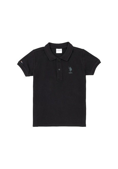 U.S. Polo Assn. Erkek Çocuk Siyah Basic Polo Yaka Tişört 50279572-VR046
