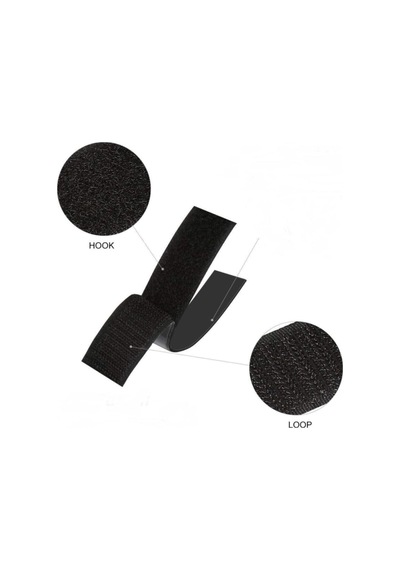 Dünya Magnet 2 Metre - Şerit Cırt Bant, En: 2 Cm, Siyah, Natural, Dişi-erkek Takım