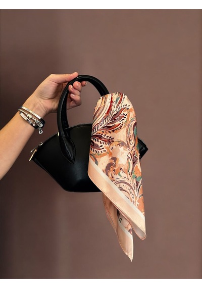 Etnic Vintage Desen Bandana/fular Bej