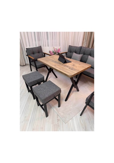 Dora 3 -1 - 1 + Masa + 2 Adet Puf , Balkon, Bahçe, Teras, Cafe - Salon - Metal Kanepe Koltuk Takımı , Çay Seti Dora 3 -1 - 1 + Masa + 2 Adet Puf , Balkon, Bahçe, Teras, Cafe - Salon - Metal Kanepe Koltuk Takımı , Çay Seti