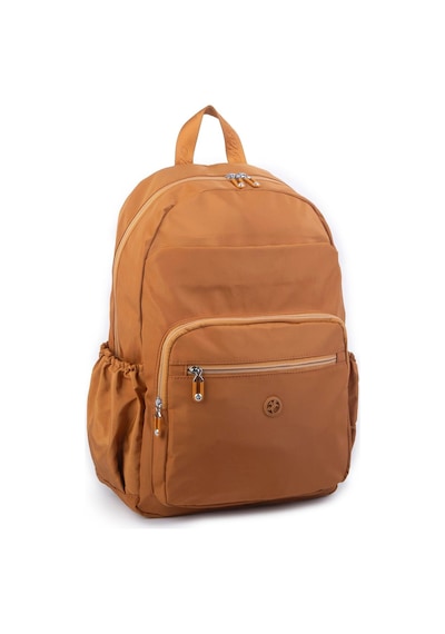 Nas Bag Büyük Boy Unisex Hafif Ve Su Geçirmez Çok Gözlü Sırt Çantası Hardal