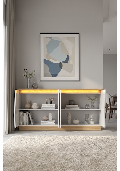 Bohem Konsol Mdf Kapak Altın