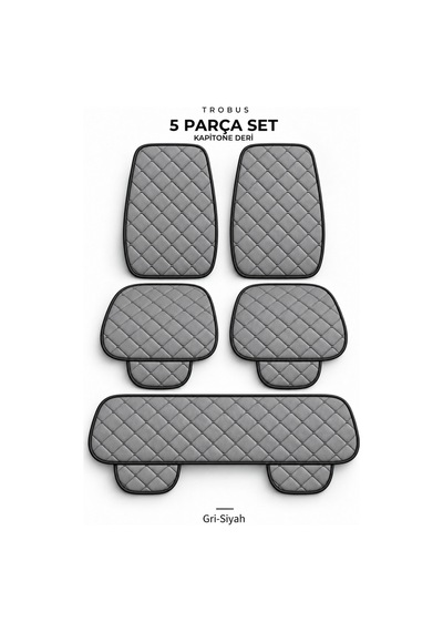 Volkswagen Taigo 2022+ Suni Deri Kapitone Minder 5 Parça 07299610