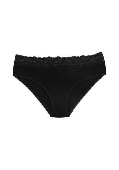 Sensu Kadın Bambu Kumaş Beli Dantelli Slip Külot 3'lü Paket Set Kts1095 Model4