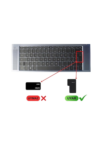Huawei Matebook 14 / D14 / D15 / 16 Uyumlu Silikon Klavye Koruyucu Şeffaf Yazısız Tasarım, Tü