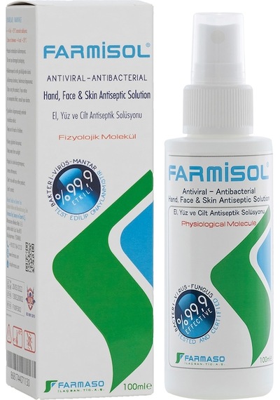 Farmisol El Yüz ve Cilt Antiseptik Solüsyonu 100 ML