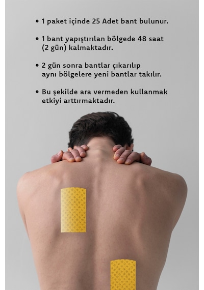 Hızlı Etkili Doğal Ginseng  Bandı Eklem Için Rahatlatıcı Uzun Süreli Etki 5 1 Paket