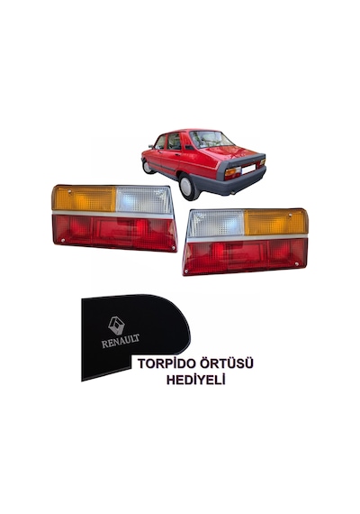 Renault 12 Toros Sedan Arka Stop Lambası R12 Binek Tip Uyumlu Sağ Sol Takım Halinde