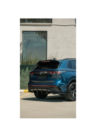 Volkswagen Tiguan 2024+ Arka Difüzör Sportif Tampon Alt Eki Premium Body Kit Görünüm