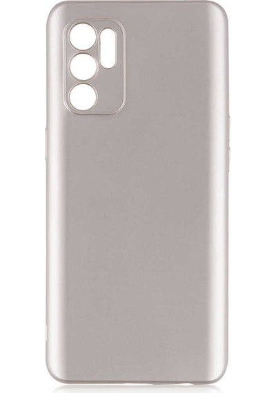 Noktaks - Oppo Reno 6 4g Uyumlu - Kılıf Mat Soft Esnek Premier Silikon Kapak - T19299 - Gold Gold