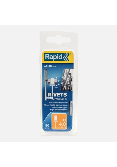 Rapid Perçin 4x18 Mm Alu Matkap Ucu 50 Adet