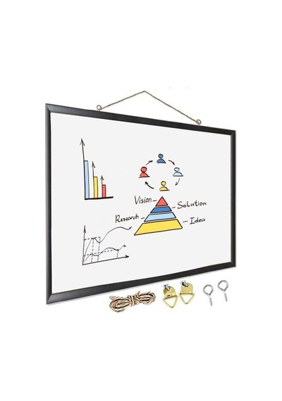 Artlantis Duvara Monte Beyaz Yazı Tahtası 45x60 Cm Mdf 1 Adet Laminant Yazı Tahtası Mdf Çerçeveli Askılı Okul Of Genel