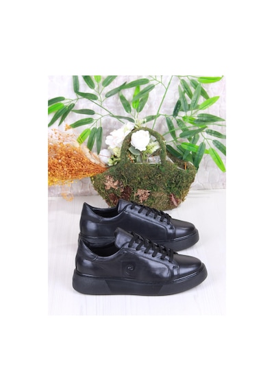Pierre Cardin 1362002 Siyah Orijinal Ürün İç Ve Dış Hakiki Deri Sneaker Erkek Ayakkabı Siyah