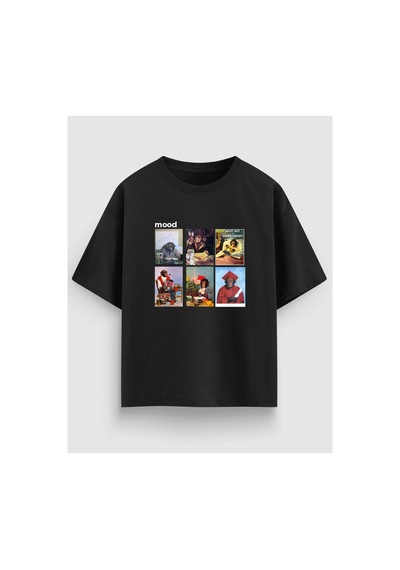 Yolo Street Mood Maymun Grafik Baskılı Oversize Siyah Beyaztişört %100 Pamuk Unisex Streetwear Siyah Yolo Street Mood Maymun Grafik Baskılı Oversize Siyah Beyaztişört %100 Pamuk Unisex Streetwear Siyah