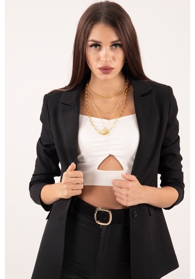 Belamore Siyah Vatkalı Astarlı Blazer Ceket 0105110.01