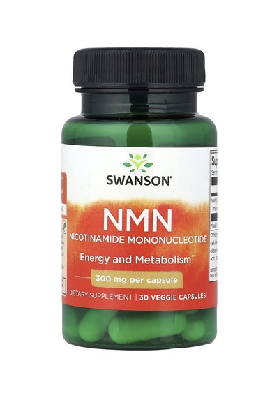Swanson Vitamins, Nmn, 300 Mg, 30 Veg Capsules