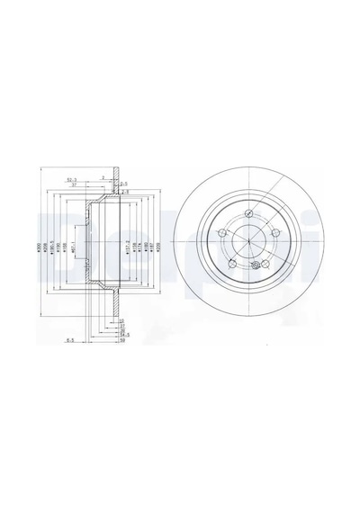 Mercedes E220 W211 Arka Fren Diski 2002-2009 Delphı Bg3757 2adettir