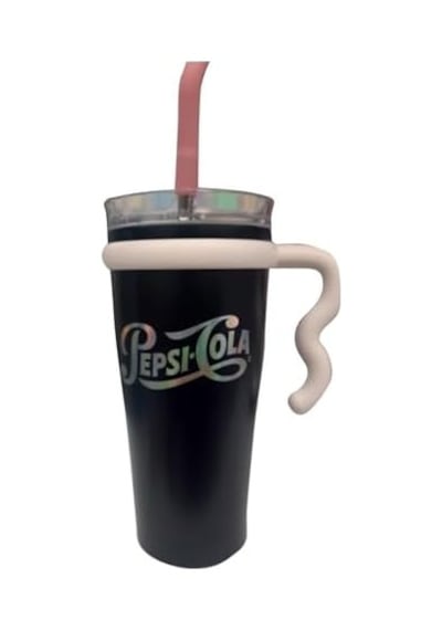 Çelik İçli Termos Bardak 1000 Ml Siyah Kola