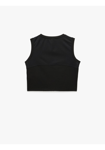Koton Bisiklet Yaka Kolsuz Kumaş Detaylı Crop Sporcu Atleti Siyah 5sak30046nk Siyah Koton Bisiklet Yaka Kolsuz Kumaş Detaylı Crop Sporcu Atleti Siyah 5sak30046nk Siyah