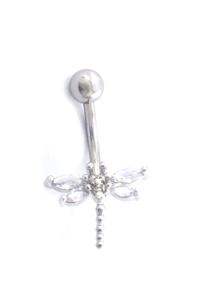 Ferizz 316l Çelik Yusufçuk Model Zirkon Taşlı Piercing Prc-223 Beyaz