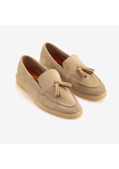 Kemal Tanca Kadın Loafer 15001 Bej