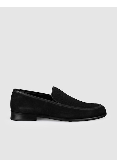 Cabani Premium Deri Siyah Erkek Loafer
