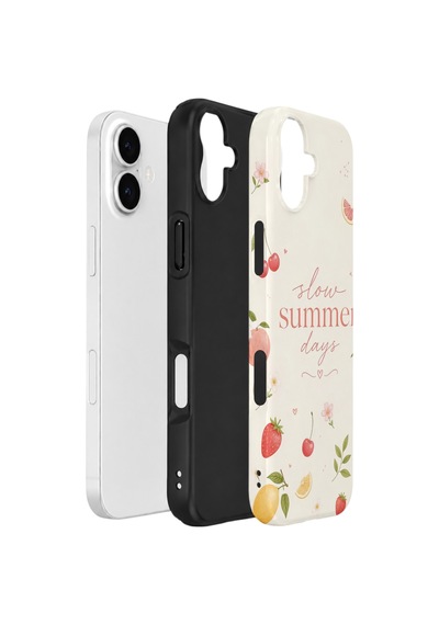 Apple iPhone Uyumlu 17 Vorian Çift Katmanlı Kılıf Slow Summer Days