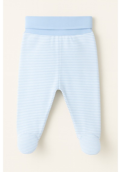 Çizgili Patikli Pantalon Mavi