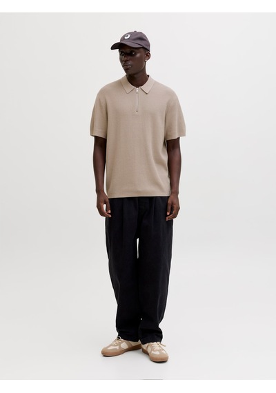 Jack & Jones Max Erkek Bej Polo Tişört 12288544-sg Krem