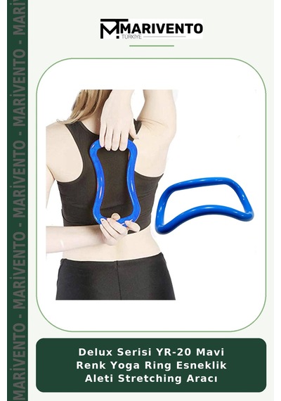 Delux Serisi Yr-20 Mavi Renk Yoga Ring Esneklik Aleti Stretching Aracı