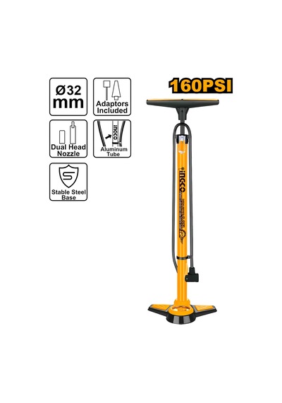 Ingco Mpp3201 T Saplı Saatli Alüminyum Gövde Hava El Pompası 69cm