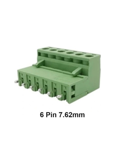 6 Pin 7.62mm Geçmeli 180c Takım Klemens