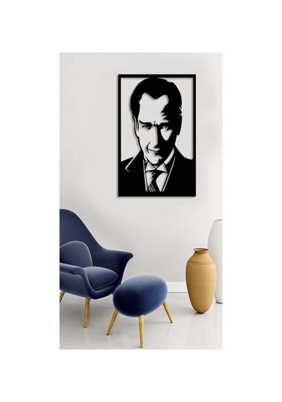 Atatürk Silüet Ahşap Duvar Tablosu 11