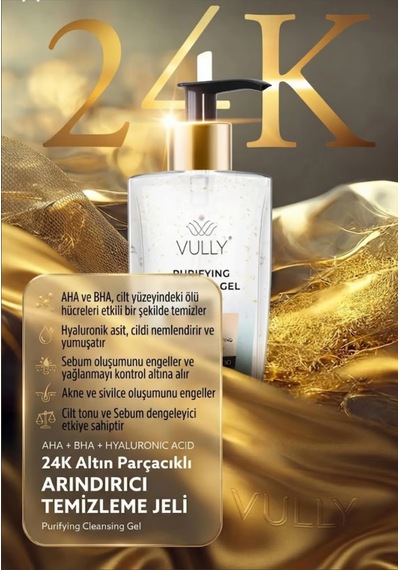 24k Altın Parçacıklı Arındırıcı Yüz Yıkama Jeli 400 ML