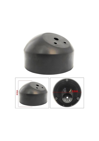 Tweeter Dome Kabin Yuvası 10cm Tabansız Siyah 2 Adet