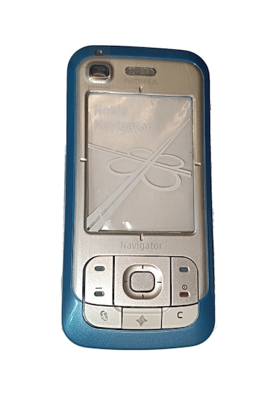 Nokia 6110n Full Kasa Kapak Tuş Takımı 6110n Uyumlu Mavi Renk Ort