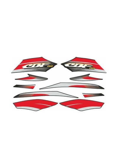 Honda Cbf 150 Uyumlu Stıcker Setı Siyah 002 Standart
