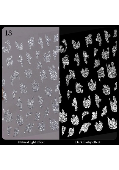 3d Reflektif Efekt Nail Art Sticker Model - 13 55881- 13