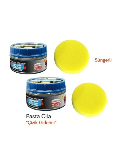 2 Adet Oto Boya Tampon Çizik  Parlatıcı Pasta Cila 300 Gr