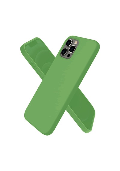 Newface - 116 - İphone 12 Pro Max Kılıf First Silikon - Csmo-tex - - Yeşil