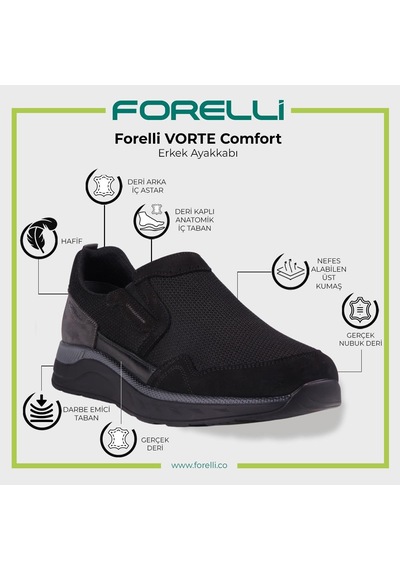 Vorte-g Merdane Ayakkabı 46007 Siyah