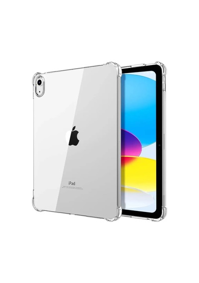 Apple İpad Uyumlu 2022 10.9 10.nesil Kılıf Anti Shock Tablet Silikon - Şeffaf Arka Kapak