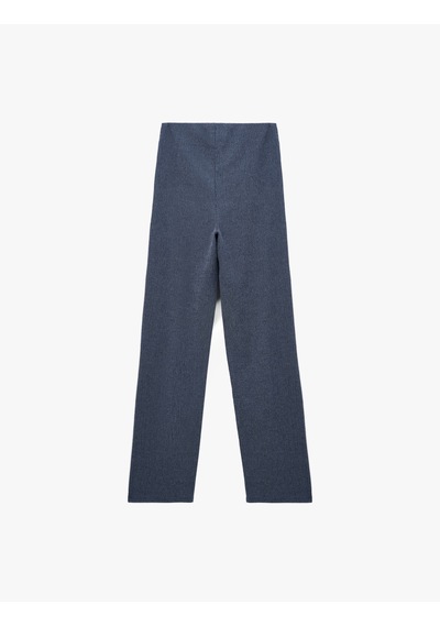 Koton Bürümcük Kumaş Slim Fit Uzun Düz Paça Pantolon Lacivert 6wak40042ek Lacivert