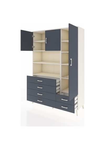 Hyperion Dolap 9 Raflı 6 Çekmeceli 3 Kapaklı 132x44x195 Aytaşı-antrasit/antrasit Antrasıt/antrasıt Hyperion Dolap 9 Raflı 6 Çekmeceli 3 Kapaklı 132x44x195 Aytaşı-antrasit/antrasit Antrasıt/antrasıt