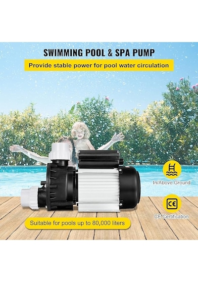 Hspa-370 0.5 Hp Monofaze 220v Yüzme , Spa Ve Süs Havuz Pompası